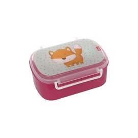 SIGIKID 25169 Fox Lunchbox BPA-Free Girls Lunchbox Recommended from 2 Years, Blue/Pink