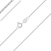 PLANETYS - 925 Sterling Silver Rhodium Finishing Cable Chain Necklace