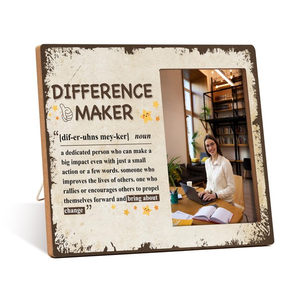 Zcsni Difference Maker Gift Photo Frame, Difference Maker Picture Frame