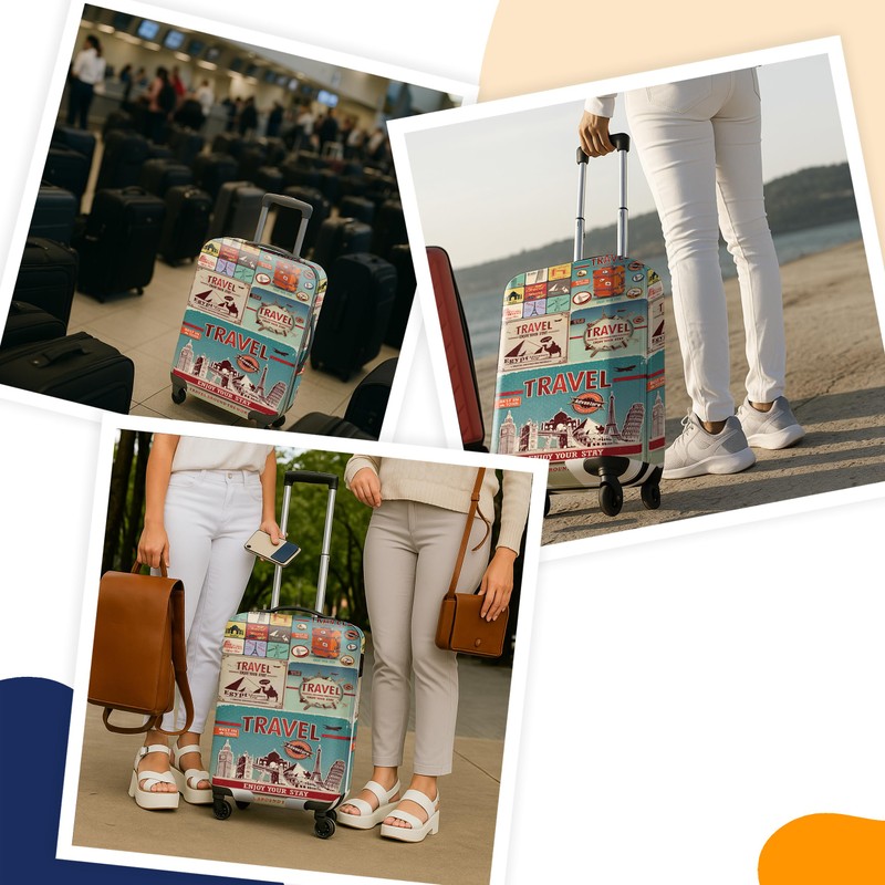 JJ PRIME - Suitcase Cover with Luggage Tag | Luggage