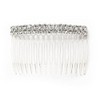Caravan YYour Made in France Comb Embellished With Stone for That Event (SILVER)