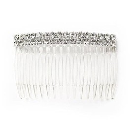 Caravan YYour Made in France Comb Embellished With Stone for That Event (SILVER)