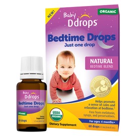 Ddrops Baby Bedtime Drops for Babies, Organic Liquid Drops for Calming Bedtime Routines, 60 Count