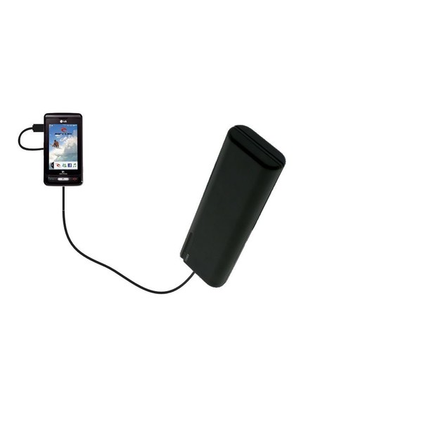 Gomadic Advanced LG KP550 Rip Curl Compatible AA Battery Pack