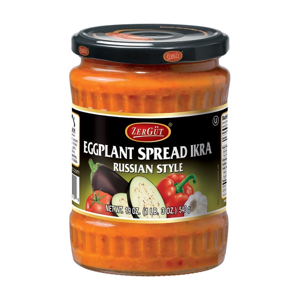 Zergut | Eggplant Spread | Russian Style Ikra | Plant-Based Spread | Kosher | Vegan | No Artificial Colors, Additives, or Preservatives |19oz / 540g Jar by WGM [Audio CD]