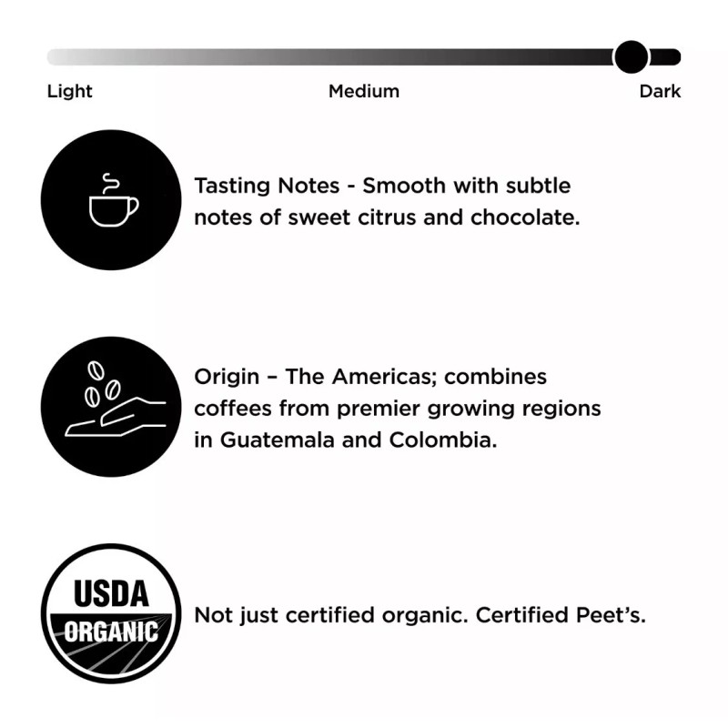 Peet's Coffee 20 Count Peet’s Alma De La Tierra, Organic