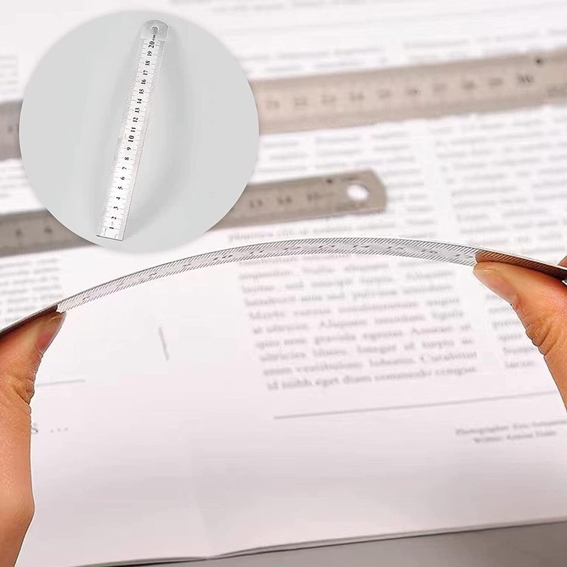 Metal Rulers 30 cm 20 cm 15 cm Stainless Steel
