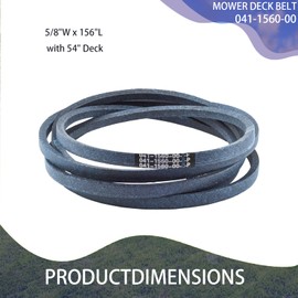 041-1560-00 Mower Deck Belt for Bad Boy MZ Magnum ZT CZT Elite Zero Turn Mower with 54" Deck