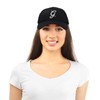 DALIX Initial Hat Letter G Black Womens Baseball Cap Monogram