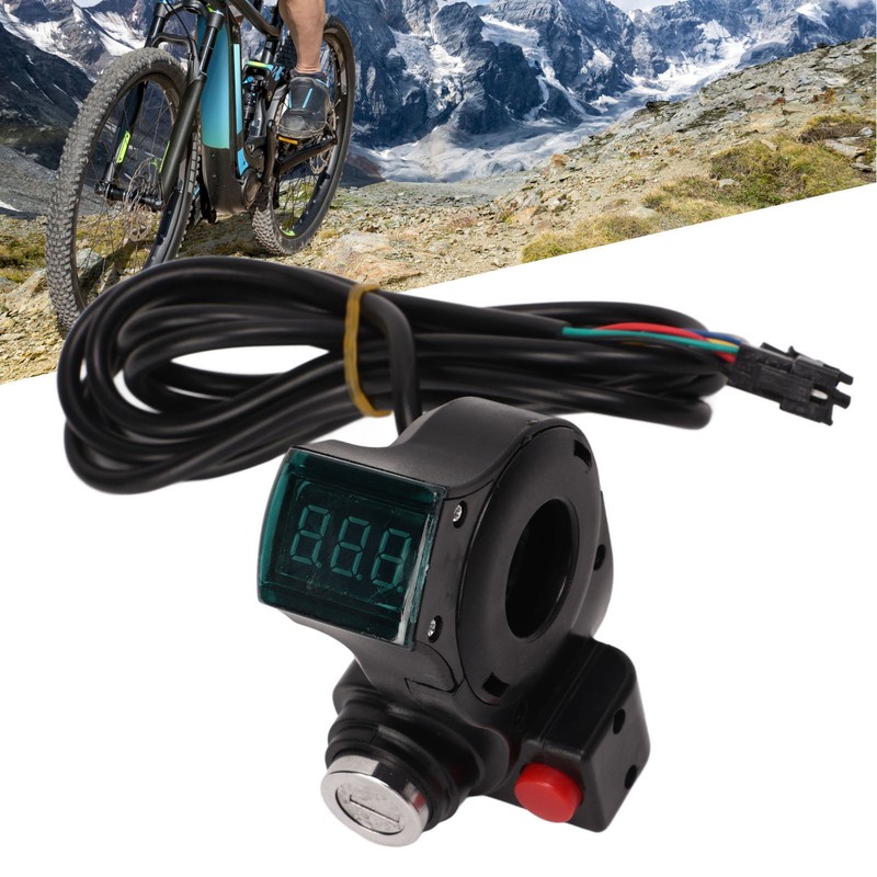 Electric Bike Twist Throttle ABS with Green Screen Lock Keys