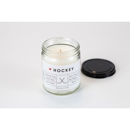 Hockey Candle - Rambling Caravan - Soy/Coconut Wax - Cotton Wick - Phthalate Free - 7oz - Apple Maple Bourbon