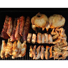 VertiGrille Vertical Skewer Rack (12 skewers) - Air Fryer Rack - Smoker Rack - Grill and Oven Chicken Wing Rack and Much More