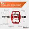 IMPALAPRO - Dual Function Bicycle Flat Pedals and SPD Pedals