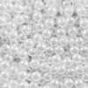 Abalorio de perlas blancas de 8 mm, 1000 piezas, redondas,