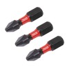Sealey 3pc 25mm Pozi #2 Impact Power Tool Bit Set