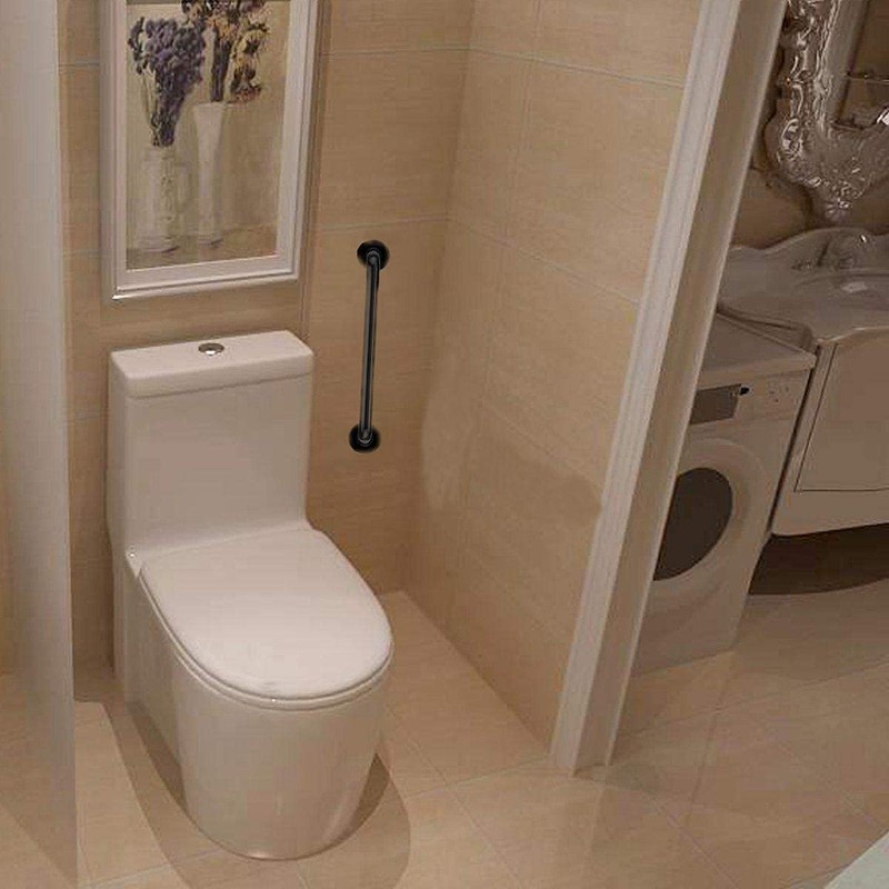 2 Pack Black Grab Bar 16 Inch - 1" Diameter,