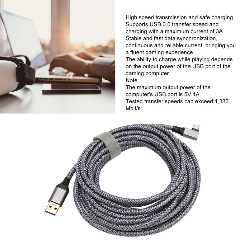 for Quest 2 Link VR Cable Nylon Braiding High Speed