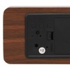 LED Table Clock Wood Look, Alarm Clock Digital Radio Clock,