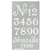 Aleks Melnyk No.452 Metal Stencil, Small Number Stencil, Size 1in