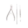 1 Alicate 1 Guiador 1 Cucharilla Podologo Pedicure Aashta