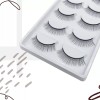 Pestañas De Práctica Extensiones Maquillaje Lashista 3pz Color Negro