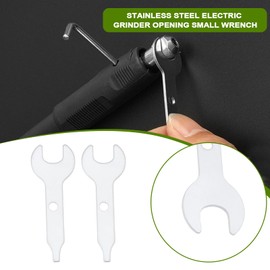 YINETTECH 3Pcs Collet Wrench Key Stainless Steel 9.5mm Open End Nut Spanner Length 57mm Compatible with D-remel Compatible with Craftsman Compatible with Decker