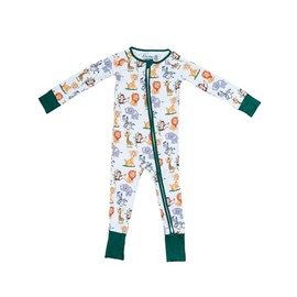 Zippies, Footies, Onesies for Baby Boy and Girls (Unisex), Bamboo Viscose (Jungle, 3-6 Months)