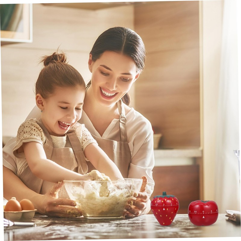 ABOOFAN 2pcs Retro Mechanical Kitchen Timer Countdown Tool for Efficient