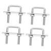 ULTECHNOVO 4pcs Heavy Duty Stainless Steel U-Bolts for Boat Trailers