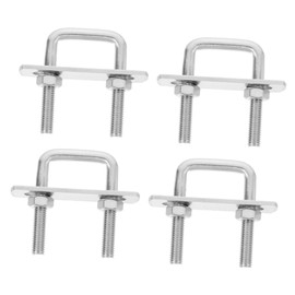 ULTECHNOVO 4pcs Heavy Duty Stainless Steel U-Bolts for Boat Trailers Inner Includes Nuts and Washers Replacement for Fishing Ski Sailboat Trailers