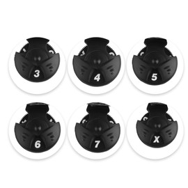 Andux Mesh Golf Hybrid Club Head Covers w/No. Hang Tags 4pcs/Set Black