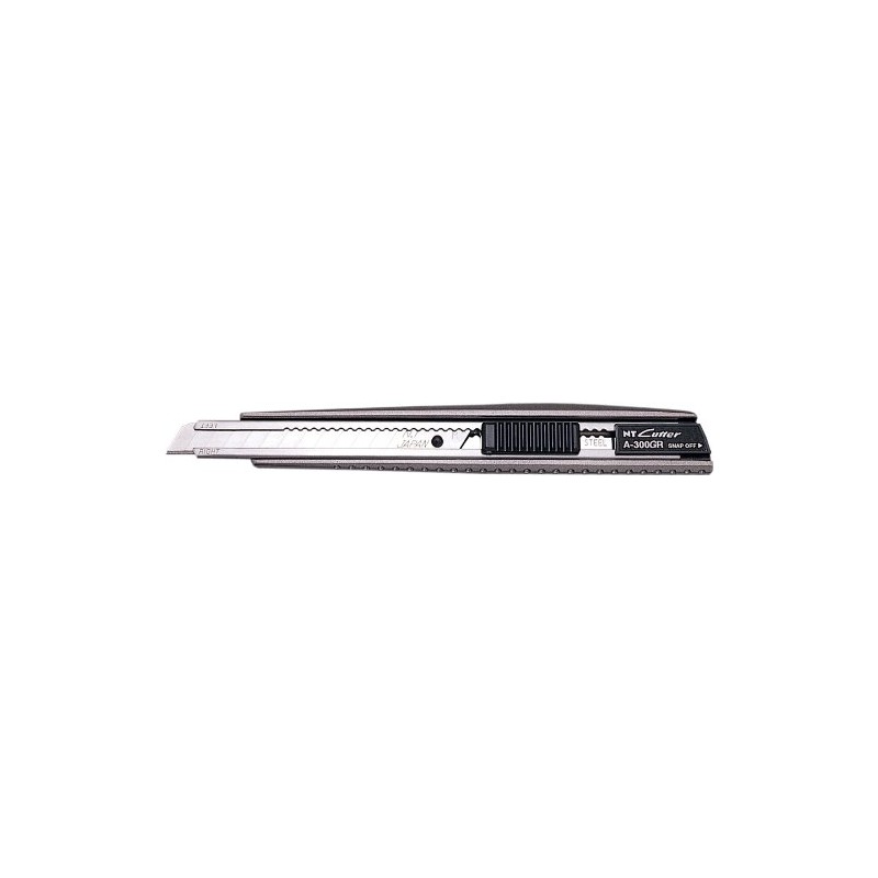 NT Cutter Aluminum Die-Cast Grip Auto-Lock Utility Knife (A-300GRP)