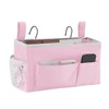 YOUDENOVA Bedside Caddy with 5 Pocket, Bedside Storage Organizer for