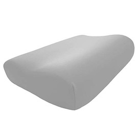 Edda Lux Cover Fits Tempur Shape Queen and Tempur Original Queen Sleeping Pillows 24 x 12 Inches Fits Pillow Sizes S, M, L, XL, Jersey Pillow Case for Neck Support Pillow, Platinum