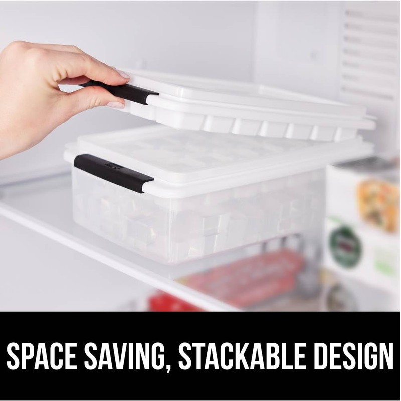 GORILLA GRIP BPA-Free Easy Release Ice Cube Tray for Freezer,