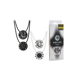 ABILES PLUS 440398 Black Eye Necklace, White, L