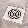 Brushed Shower Floor Drain Copper Floor Strainer for Kitchen Bathroom