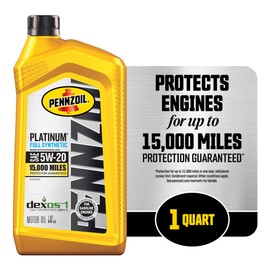 Pennzoil Platinum Full Synthetic 5W-20 Motor Oil (1-Quart, Single)