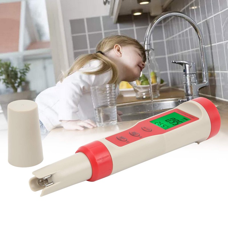4 in 1 Water Quality Test Pen Portable PH/EC/TDS/Temperature Analyzer