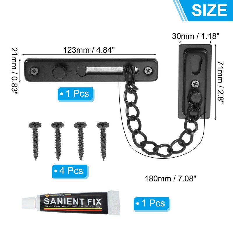 PATIKIL Door Chain Lock, Door Guard Lock Latch Door with
