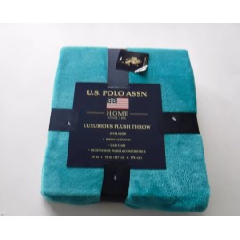 U.S. Polo Assn. NWT U.S. Polo Assn. Luxurious Plush Throw Over Sized Teal Retail $34.99 NWT