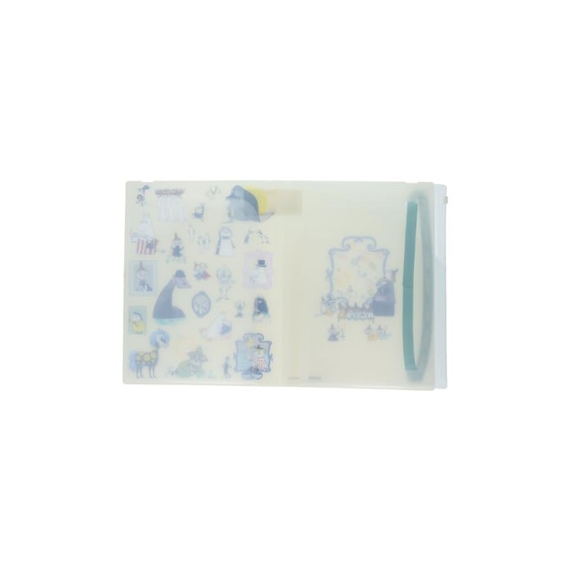 Sun-Star Stationery S2176602 Moomin Goods, Clear File, Multi-functional, Elastic Band,