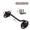 TOPYWMSP Hook and Eye Latch 1pcs 6 Inch Black Stainless