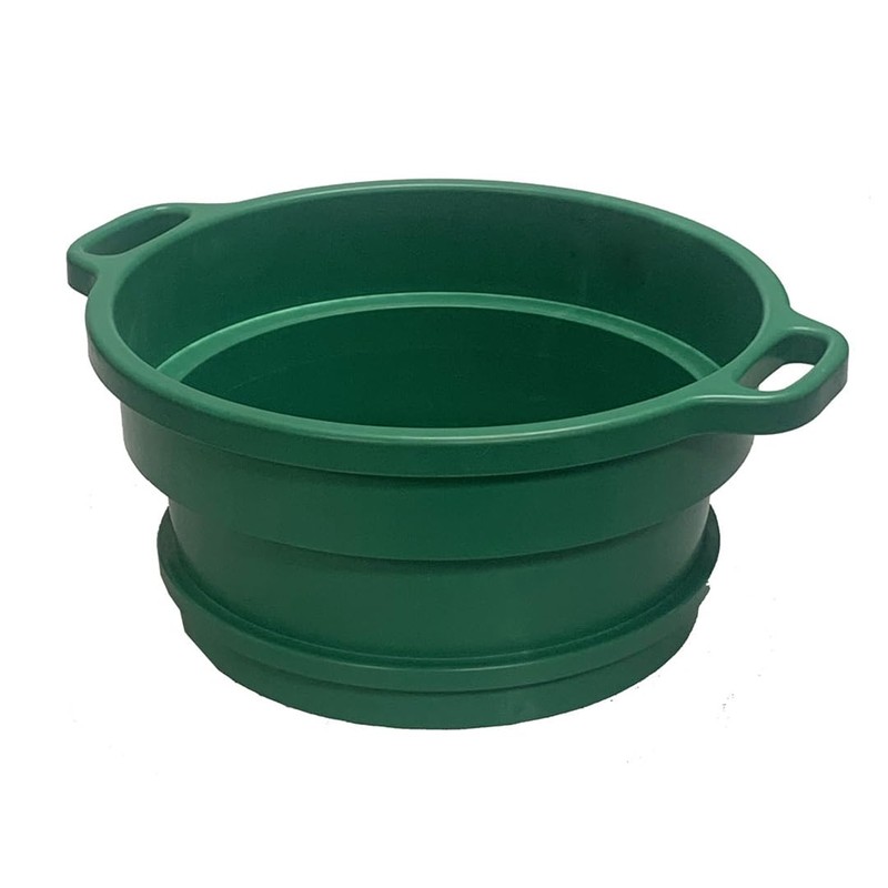 SE Deep Green Plastic Screen Stackable Sifting Pan with Handle