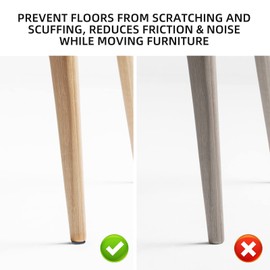 3/4" Screw on Teflon Furniture Sliders,20 Pack Chair Sliders Gliders for Wood Floors,HOME MASTER HARDWARE Reusable Chair Leg Floor Protectors with Screws