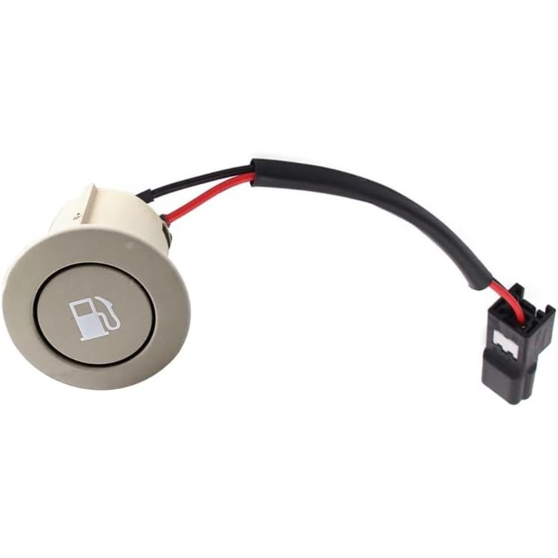 Beige Fuel Gas Filler Door Tank Cap Release Switch Button