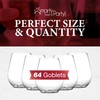 Smarty Had A Party Elegant Plastic Wine Glasses Disposable, Clear