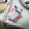 VULKIT Magnetic Card Holder for Cell Phone Slim Leather Women