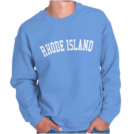 Rhode Island Simple Classis Souvenir Sweatshirt for Men or Women Carolina Blue