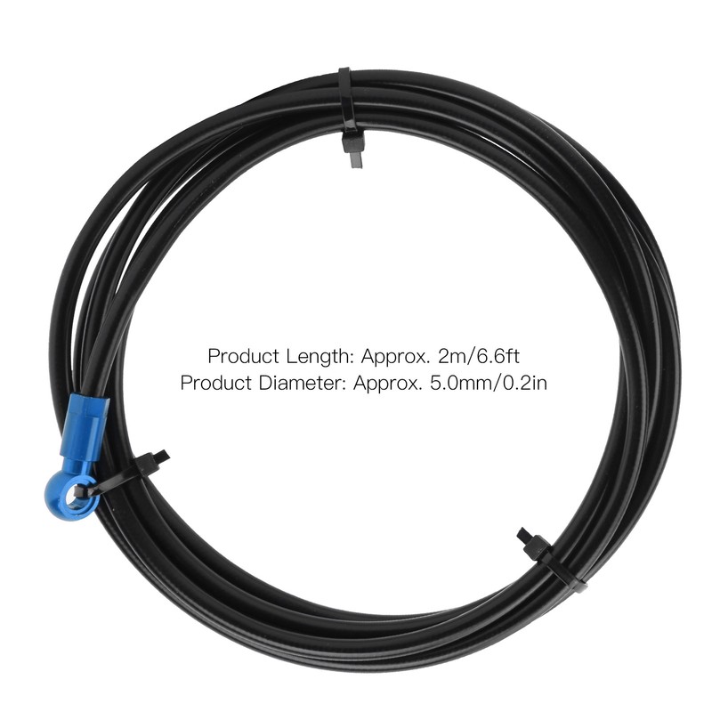 DIY 2M Bicycle Cuttable Hydraulic Disc Brake Tube Hose Cable